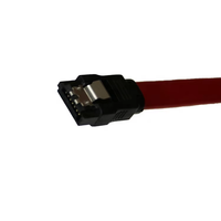 Cable DE DATOS SATA III rojo de 45cm de alta velocidad de 7 pines hembra a hembra con clip de bloqueo chaqueta de PVC 6,0 Gbps para transferencia de datos por ordenador