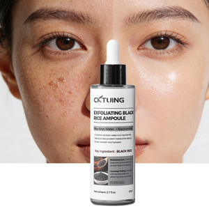Suero Ampolla de Arroz Negro Coreano para Todo Tipo de Piel, Exfoliante Facial Blanqueador con Niacinamida y Ácido Hialurónico - Product Image 1