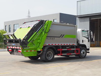 Compacteur de déchets à chargement arrière EV de 9 m3 |   Camion de collecte des déchets municipaux entièrement électrique SHACMAN