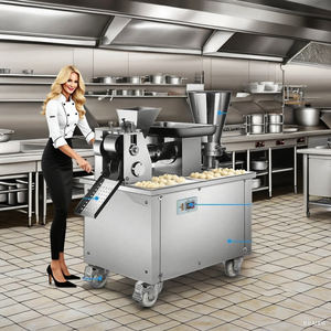 Máquina Comercial para Hacer Samosas y Empanadas, Máquina Automática para Hacer Pierogi y Dumplings, Acero Inoxidable de Grado Alimenticio, 70 Piezas/Min, con Motor - Product Image 1