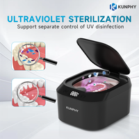Nettoyeurs dentaires ultrasoniques UV 220 ml 48 kHz 24 W pour prothèses dentaires, aligneurs et protège-dents – Nettoyeur ultrasonique pour prothèses
