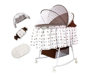 Multi-funzionale nuovo nato bambino sonno altalena <span class=keywords><strong>culla</strong></span> Queen Size pieghevole con zanzariera per dormire Shaker e Mobile per camera da letto - Product Image 3
