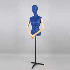 Maniquí de terciopelo ajustable a la moda para mujer, media parte superior del cuerpo, torso, <span class=keywords><strong>busto</strong></span>, <span class=keywords><strong>modista</strong></span> para mujer - Product Image 2