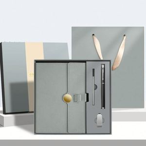 Customizable Exquisite <b>Notepad</b> Set Business Gift Leather <b>A5</b> Hardcover Planner Book with Pen - Product Image 6