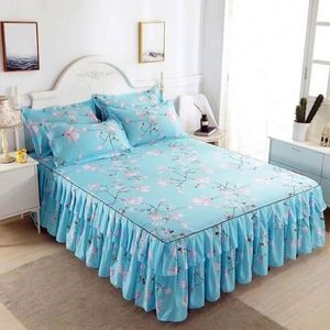 Ensemble de literie imprimé 3 pièces, jupe de lit douce, couvre-lit de mariage, drap-housse pour matelas, tailles double, twin, queen, king J0109 - Product Image 5