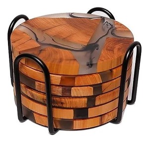 Posavasos de nácar de gama alta, accesorios de mesa duraderos, decorativos y sostenibles para el hogar - Product Image 5