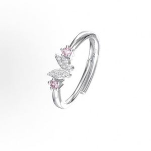 Anillos De Pareja Silver Plated <b>Couple</b> Jewelry Full Diamond Butterfly Best Friend <b>Ring</b> Pink Diamond Zirconia <b>Couple</b> <b>Ring</b> - Product Image 6