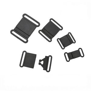 Sangle de 1 "en plastique noir avec boucle de soutien-gorge détachable pour chat et chien Pièces détachées pour harnais Accessoires - Product Image 5