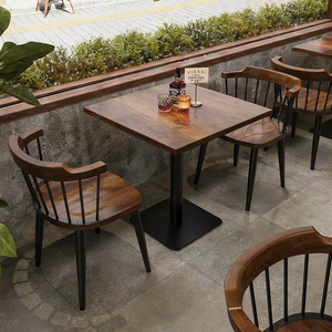 Chaise de restaurant commerciale pour hôtel, bar, café, table et chaise, ensemble table et chaises pour café - Product Image 1