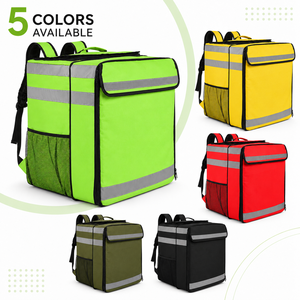Mochila Térmica Impermeable para Entrega de Alimentos, Lista para Enviar al por Mayor, Bolsa de Reparto de Pizza Reflectante para Motocicleta - Product Image 4