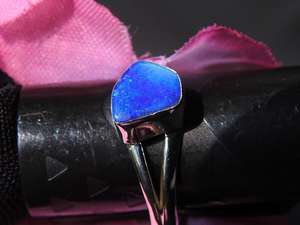 Australian Multi Fire Certified <b>Opal</b> <b>Ring</b> 925 Sterling <b>Silver</b> October Birthstone Doublets 6.5 US Size Handmade Classic Wedding - Product Image 2