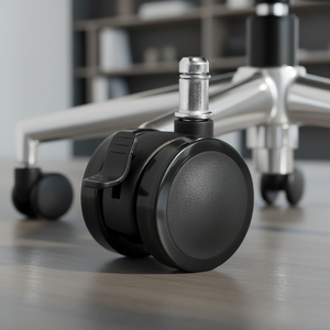 Guangdong 50mm Nylon-Schwenkrollen Spezial-Lenkrollen mit Bremse für Büromöbel-Mechanismus Solide Räder für Wohnzimmernutzung - Product Image 3