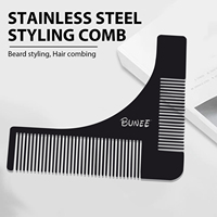 Sisir Rambut Bentuk Jenggot Bahan Stainless Steel Harga Grosir, Sisir Jenggot & Kumis, Perlengkapan Perawatan Jenggot untuk Pria