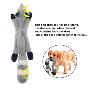 Juguetes para Perros de Tela Reforzada de Doble Capa Sin Relleno, Peluche de Animal de Dibujos Animados, Lindo Juguete Masticable para Mascotas con Sonido - Product Image 5