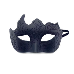 Masque de mascarade pour hommes, masque vénitien à paillettes, demi-masque pour Noël, Mardi Gras, fête, Halloween, costume, cosplay, bal masqué - Product Image 3
