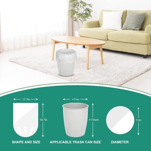 Huamaohengchun4 Gallon Trash Bag Strong, Leakage-Free, Small Garbage Bags Unscented Thick for Bathroom, Office, Kitchen - Product Image 3