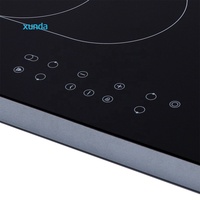 Kompor Keramik Xunda Built-in 2/4/5/6 Tungku Warna Hitam Kontrol Sentuh 9 Tingkat Daya Dengan Proteksi Panas Berlebih