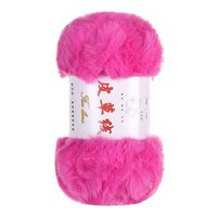 Hochwertiges 100% Polyester 100g Nerz ähnliches Kunst pelz Fancy Yarn Recyceltes hochfestes Baumwoll mischgarn für Pullover
