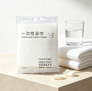 Toalla de Baño Desechable para <span class=keywords><strong>Hotel</strong></span> y Spa, Toalla de Baño Desechable para <span class=keywords><strong>Hotel</strong></span> Envasada Individualmente, Toalla de Ducha Grande de Un Solo Uso para Hostelería - Product Image 6