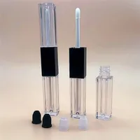 Tabung Lipstik Plastik Mini Isi 2 ML X 2, Tabung Maskara Kecil Ujung Ganda dengan Aplikator Ujung Kuas