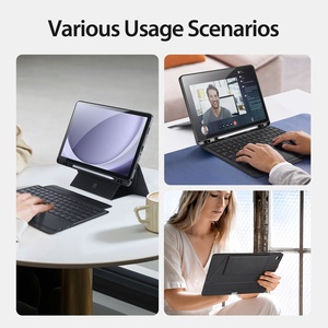 Étui de protection pour <span class=keywords><strong>Samsung</strong></span> Tab A9 Plus pour clavier fente pour stylo espagnol portugais compatibilité pour Tab S8 <span class=keywords><strong>S9</strong></span> S10 Ultra - Product Image 4