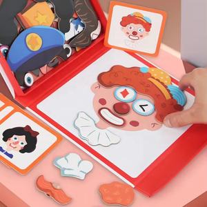Rompecabezas magnético de alta calidad, figura de vestir de dibujos animados, Juegos de Cambio de ropa, libros interactivos, juguetes educativos - Product Image 2