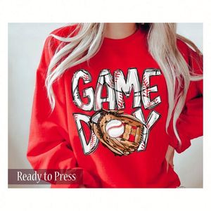 Custom Heat Press Baseball Glove Stickers Print t Shirt Clothing Heat Transfer Fabric Ready to Press DTF Transfers - Product Image 1