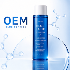 Tónico Facial con Péptidos de Cobre y Logotipo Personalizado OEM, 120 ml, Blue Calm+, Líquido Calmante y Suavizante para el Cuidado de la Piel Sensible - Product Image 3