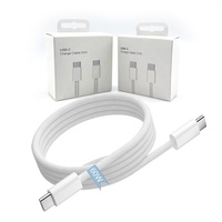 En Stock 1m 2m Câble de Charge USB-C vers USB-C 60W Tressé en Nylon, Cordon USB C vers USB C PD 60W Câble de Charge Rapide Type C