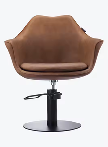Parrucchieri di lusso mobili marrone scuro salone di stile sedia e controlavaggio vecchio stile barbiere sedia per parrucchiere - Product Image 3