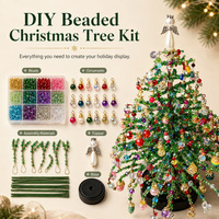 Kit de Bricolage Arbre Perlé d'Halloween, Ensemble de Fabrication d'Arbres Perlés, Décoration de Bureau d'Halloween à Lumière Chaude, Cadeau Artisanal DIY pour Fête à Domicile