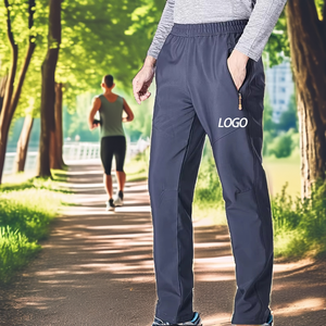 High Quality Lightweight Men's Vintage Breathable Polyester Customized Logo Casual Jogger Trousers Drawstring Closure <b>Exercise</b> - Product Image 2