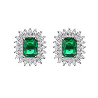 Kunden spezifische 925 Sterling Silber Sun Flower Ohr stecker Temperament Mode Luxus Ohrringe für Frauen