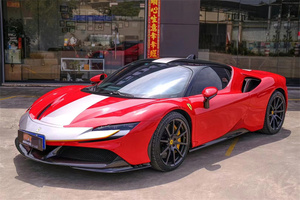 Pour <span class=keywords><strong>Ferrari</strong></span> SF90 mise à niveau Kit de carrosserie en Fiber de carbone de Style OEM avec lèvre avant lèvre arrière jupes latérales aile arrière - Product Image 4