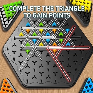 Gioco di Puzzle Multigiocatore per Famiglia, Gioco da Tavolo per Catturare Teritori, Scacchi Portatili in Plastica per 2-4 Giocatori, Gioco da Battaglia per Feste - Product Image 4