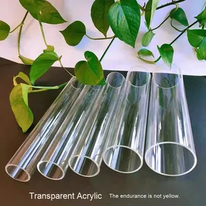 Naxilai Acrylique <span class=keywords><strong>Tube</strong></span> 70mm Haute Transparence PMMA Tubes Creux <span class=keywords><strong>Plexi</strong></span> Verre Tuyau pour Aquarium avec Service de Coupe - Product Image 2