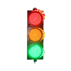 Semaforo Véhiculaire Intelligent 200mm 300mm 400mm Lumière de Signalisation Routière LED Multicolore à Vendre avec Trois Signaux Différents - Product Image 1