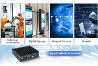 Mini PC industriel sans ventilateur scellé Format J6412 Processeur avec 4 cartes réseau Intel I225 pour pare-feu