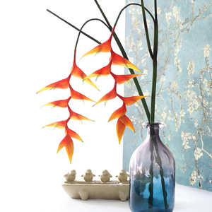 LO-1204 Vente en gros de fleurs artificielles de haute qualité au toucher réel, fleurs de <span class=keywords><strong>paradis</strong></span> artificielles suspendues pour arrangements floraux tropicaux - Product Image 1