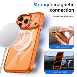 เคสโทรศัพท์มือถือแม่เหล็กใสคุณภาพสูงสำหรับ iPhone 18 Pro Max 17 16 15 พร้อมกรอบกันกระแทกแบบ Air Cushion ป้องกันกล้อง - Product Image 4