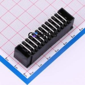 DB2ERHBM-3.81-2*12P-BK Plug-in Terminal Block Bent Lead Through Hole,P=3.81mm Board-to-Board / Socket Closed Screw Fixing 2x12P - Product Image 2