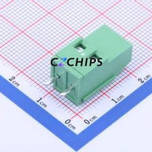 DG129-5.08-02P-14-00A(H) Screw Terminal Block Through hole Component (THT),P=5.08mm Connector 1x2P 5.08mm Green Through Hole - Product Image 2