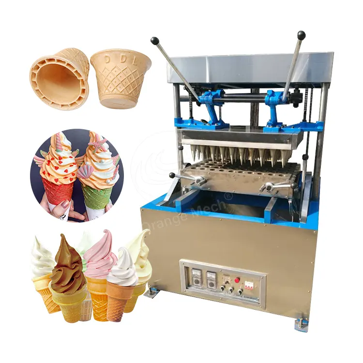 ORME automatische mehrfache Eiscreme-Kegel-Wafermaschine Produktionslinie Zuckerkegel verschiedene Form