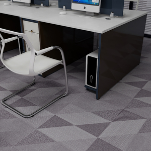 Dalles de moquette en nylon durables à impression personnalisée, dalles de moquette modulaires de luxe de 50 cm pour bureaux, résidentiel et commercial - Product Image 3