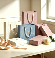 Boîtes à bijoux pliables personnalisées avec LOGO, MOQ 100, boîtes à tiroirs portables pour emballage de colliers, bagues et accessoires, sacs en papier pour petites séries