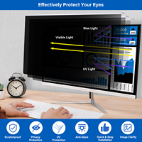 Verwijderbare Eenvoudige Aan/Uit Opknoping Acryl Computer Privacy Scherm Filter Paneel Voor Laptop En Desktop Monitoren