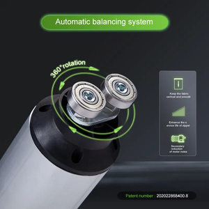 Barato automático de doble capa 100% tela de poliéster tela opaca Smart Home persianas enrollables <span class=keywords><strong>para</strong></span> la habitación de los niños - Product Image 4