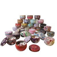 Bougies parfumées artisanales en cire de soja avec fleurs séchées, sans fumée, ensembles cadeaux d'aromathérapie pour cadeaux de mariage, anniversaires et décoration intérieure