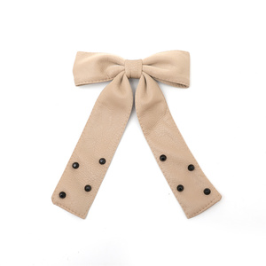California Tot Clip per capelli con fiocco in ecopelle di alligatore completamente foderato antiscivolo Clip per capelli grande per ragazze - Product Image 3