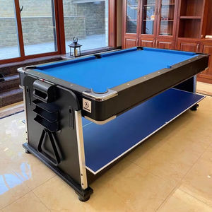 מחיר נחמד 4 ב 1 רב משחק שולחן ביליארד ספורט מקורה 7 רגל שולחן בריכה עם פינג פונג - Product Image 1